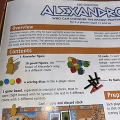Alexandros Board Game Ages 12+, 2-4 Players, Leo Colvini Conquer Rich Provinces