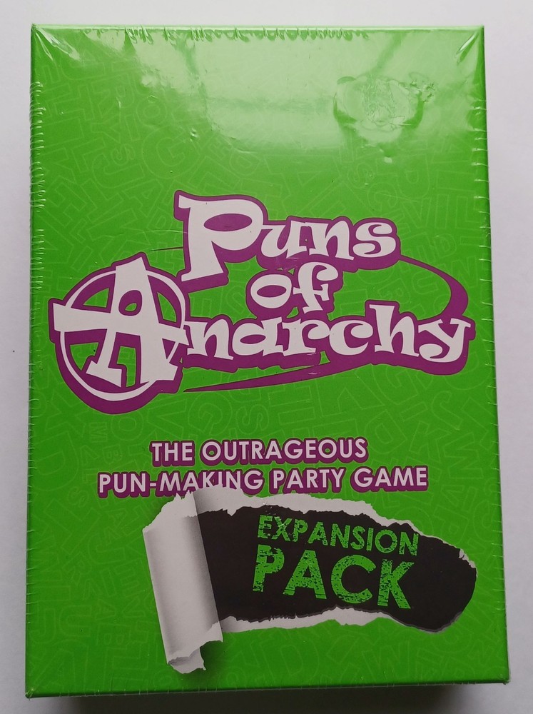 Puns of Anarchy Expansion Pack Sealed 2021 Party Game Add-On 180 Cards Charty