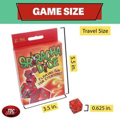 TDC Games Sriracha Dice Game – Flaming Fun for Everyone, Great for Party