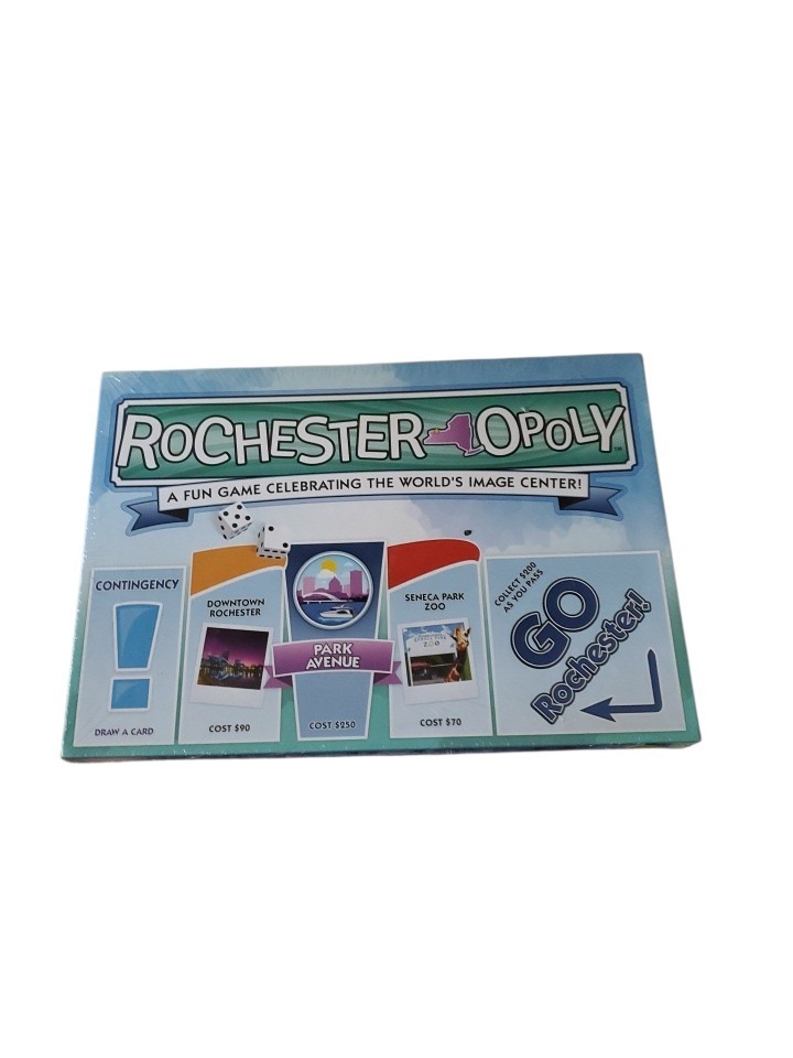 Late for the Sky: Rochester NY – Opoly Monopoly Board Game NEW IN SEALED BOX!!