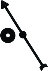 Juego De Mesa Spinners (Juego De 8), 4″, Negro