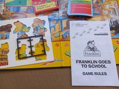Franklin Goes to School 1986 Vintage Board Game Preschool to 8 years