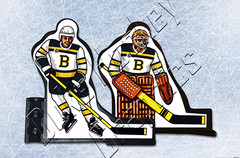 NHL Boston Bruins 1992 NHL 75th special PEEL-OFF vinyl decals Coleco compatible