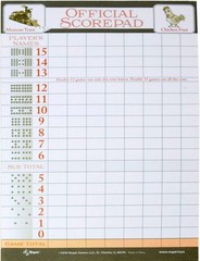 Compact 8.25″ x 5.5″ Scoring Sheets for Mexican Train & Chicken Foot Dominoes