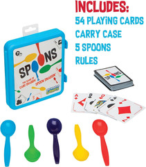 Spoons in a Case, Card Games for Kids – Spoons Game, Fun Family Games for Kids a