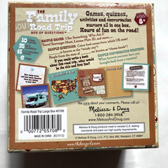 Melissa & Doug Family Road Trip Box of Questions Multiple Games Age 8 and Above