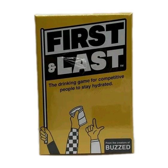 First & Last Drinking Card Board Game by Hunch Studios, 2021, New Sealed