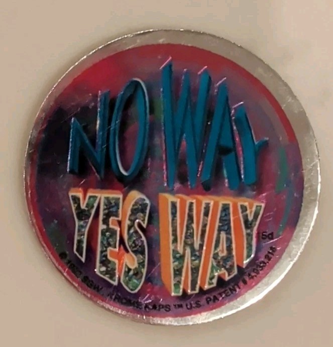 Vintage 1993 No Way Yes Way Krome Kap Pog