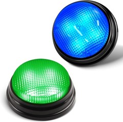 Pack Game Buzzers, 4-LEDs, Unique Sounds, Portable Trivia Game