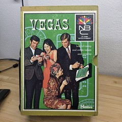 Vintage 1969 Vegas Board Game NBC Hasbro Casino Bookshelf Game 4005