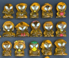 Full Set of 60 Hielocos Coca-Cola Aliens & Bad Aliens Amber & Blue Rare Mexico