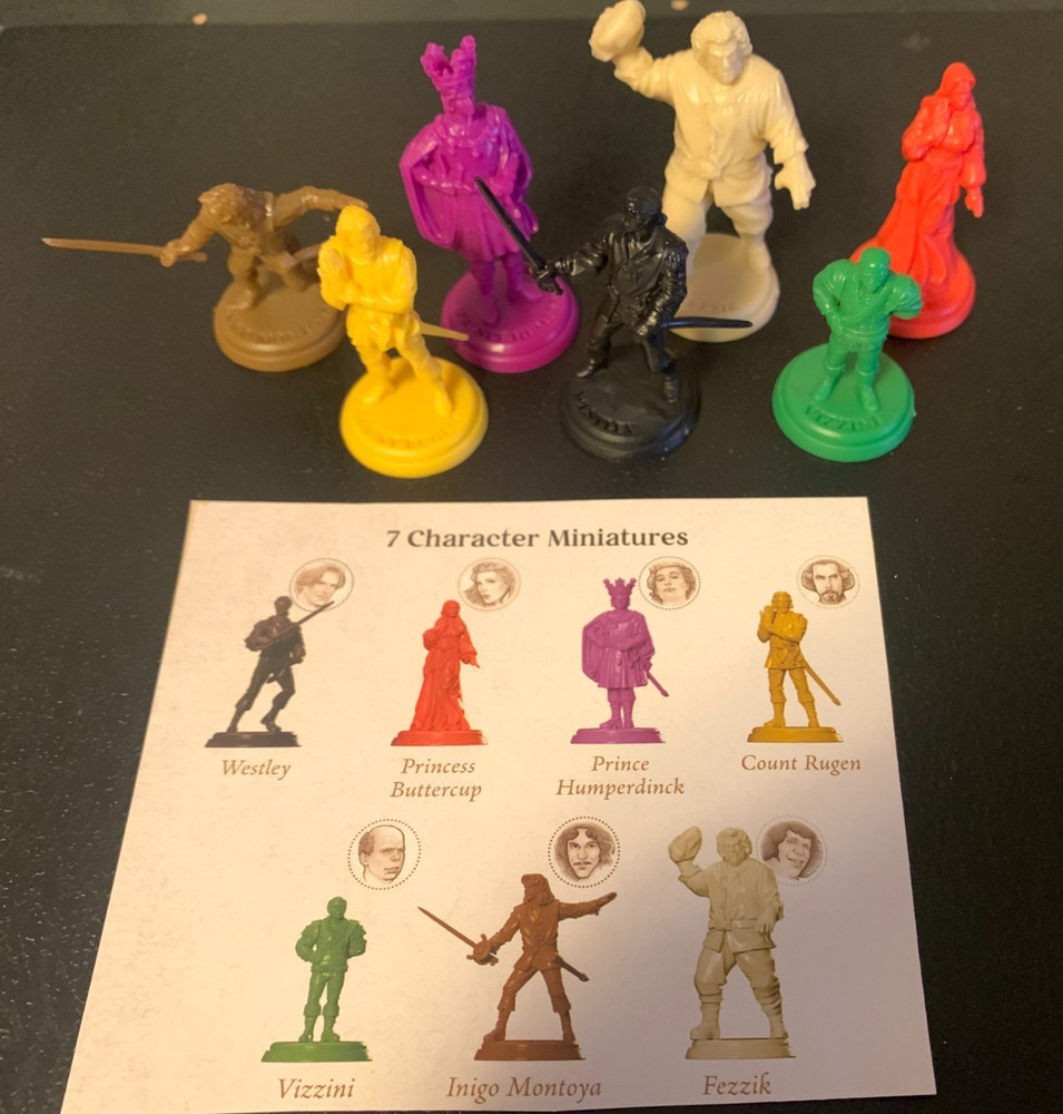 The Princess Bride CHARACTER MINIATURES Lot of 7 RAVENSBURGER Free Shipping