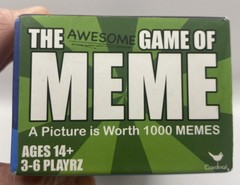 The Awesome Game of Meme Word Cards Game Box Ages 14+ 3-6 Players Cardinal BNIP