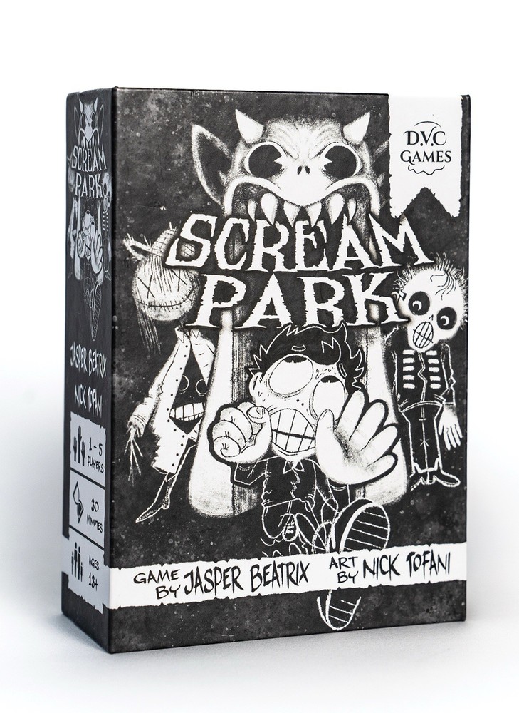 SCREAM PARK by DVC GAMES Board Card Game – Haunted House Builder – RARE