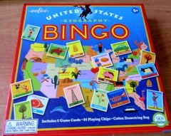 eeBoo United States Map US Geography Bingo Ages 5 Up Educational Game