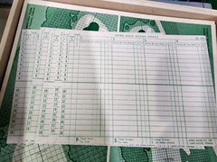 APBA Pro Golf Game, original boards, cards, boxes, etc.