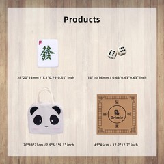 Drizzle 28Mm Numbered Mahjong Game Set – 1.1 Portable 146 –