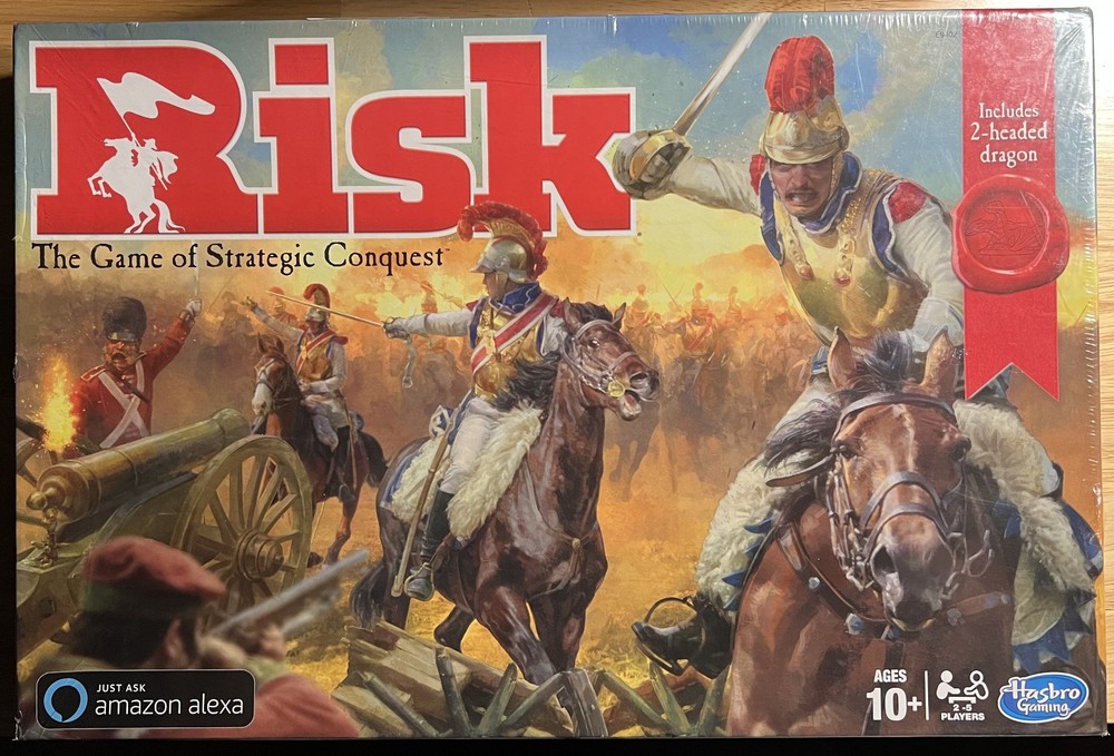 UNOPENED: Risk Strategic Conquest Strategy Board Game Dragon For Use W/ Alexa