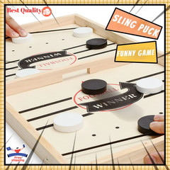 Fast Sling Puck Game Paced Desktop Winner PK Game Board Family Toys Child Gift