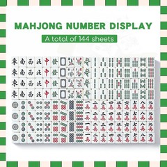 Mini Chinese Mahjong Set – 144Pcs Traditional Travel Game with Case, Portable Sm