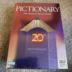 Pictionary The Game of Quick Draw 20th Anniversary Parker Brother SEALED NEW