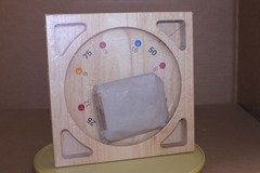 OPEN BOX / Square Roulette Board Game Wood