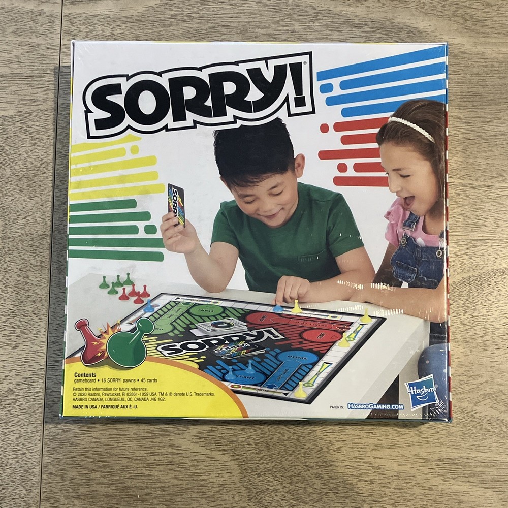 Hasbro Sorry! Board Game Complete Game 2-4 Players Ages 6+ A5065