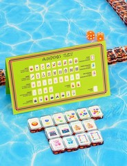 2026 American Mahjong Set (1.3”), 160 Tortoise Shell Mahjong Tiles Acrylic M…
