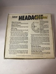 Headache Vintage Board Game Incomplete See Description