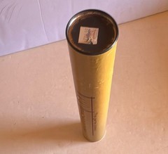 Vintage Backgammon Tube Game Merchant 254 Wilmington Delaware Complete