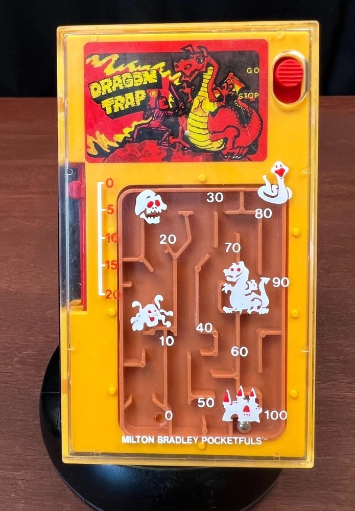 Tomy Coleco Pocketfuls Dragon Trap Handheld Game Vintage 1987