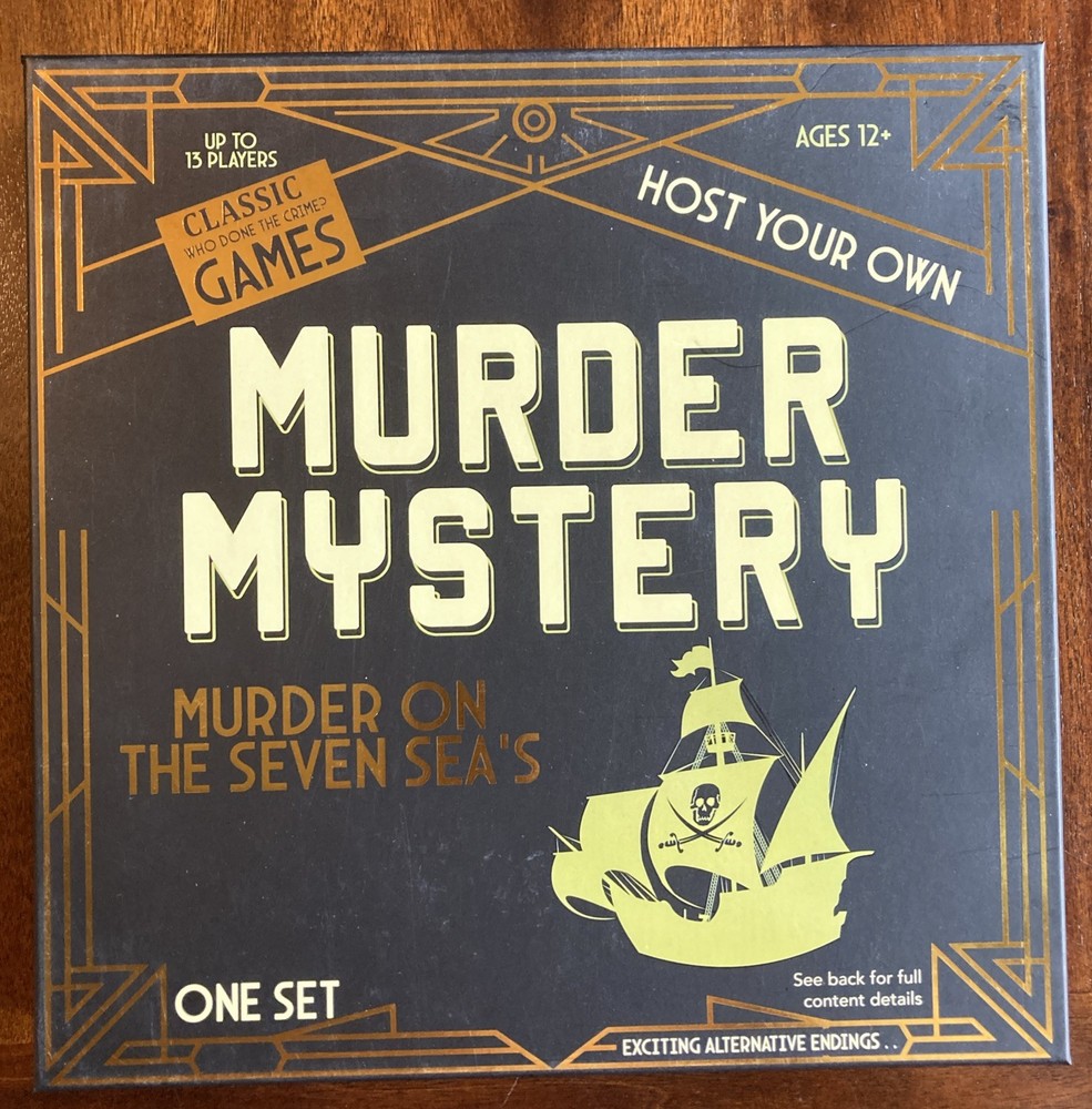 Murder on the Seven Seas – Murder Mystery Board Game Up to 13 players 12+ Years