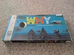 Vintage Why A Mystery Board Game Alfred Hitchcock Milton Bradley 1961