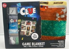 NEW SEALED Clue Game Blanket 60” X 90” 2025 by Hasbro FAMILY FUN FREE SHIPPING