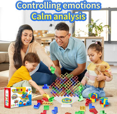 48 Pcs Game Gifts, Balance Stacking Blocks Game，Perfect for Family, Parties, Tra