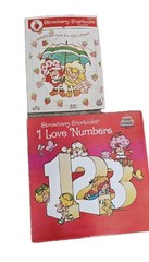 Vintage Strawberry Shortcake Lot- Board Game, 3 Puzzles & 4 Vinyl Records