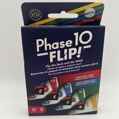 Mattel Games Phase 10 Flip Card Game, Family Card Game with Double-sided Cards,