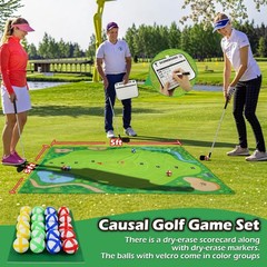 Battle Golf Chipping Game Set for Kids Adults, Chip and Stick Golf Game with…