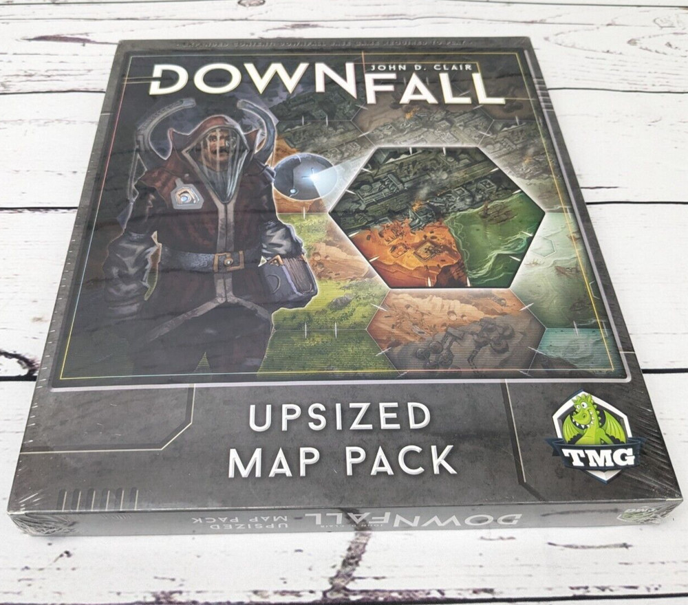Downfall Upsized Map Pack Expansion TMG Board Game Post Apocalyptic NIS