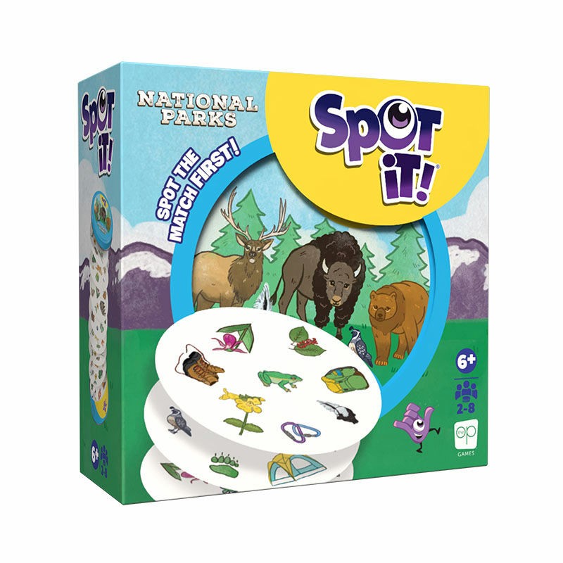 USAopoly Spot It! National Parks Card Game – Fast Matching Game – Ages 6+