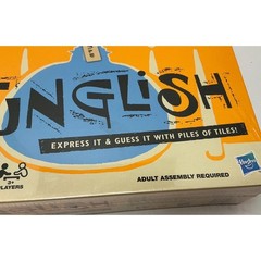 Hasbro Funglish Board Game Word Guessing Tile Game Ages 12+ Family Fun NWT