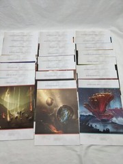 Lot Of (24) Unsettled Orange Nebula Board Game Art Prints 6″ X 9″