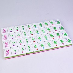 NEW! Vibrant Layered Mahjong Tiles – Full American Set 160Tiles – blue acrylic