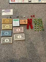 1946 Parker Brothers Monopoly Game and Board – See Description