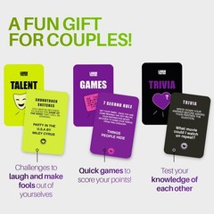 Couples Card Game 200 Cards Talents Games Trivia Fun Date Night Game 2 Players