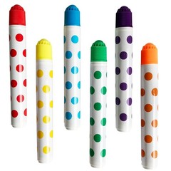 Bingo Daubers 6 Pack Mixed Color Markers Dabbers Supplies Game Accessories