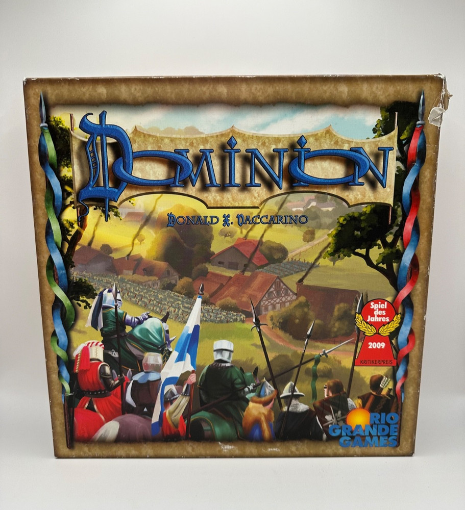 Dominion Base Game 1st Ed COMPLETE Rio Grande Games Spiel des Jahres 2-4P 8+