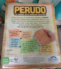Outset Med Board Game Perudo – The Original South American Liar’s D Box VG+/NM