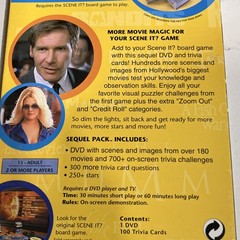Mattel Scene It? Sequel Pack Movie Edition Extension Pack DVD & Trivia Cards