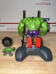 Marvel Battle Masters The Hulk Hasbro 2013 Handheld Fun 5″ Ruffalo + Hulk Mini!!
